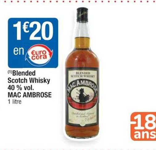 blended scotch whisky 40% vol. mac ambrose