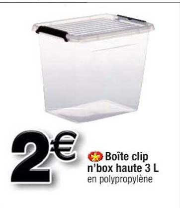 Boîte Clip N'box Haute 3 L