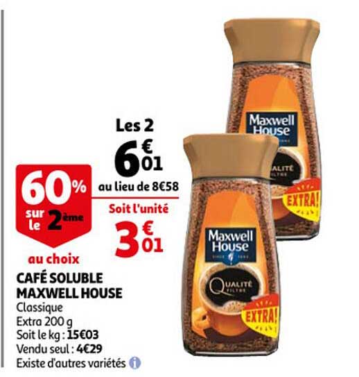 Café Soluble Maxwell House