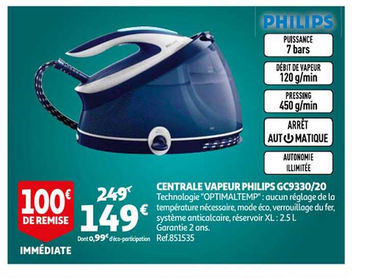Central Vapeur Philips Gc9330-20 Philips