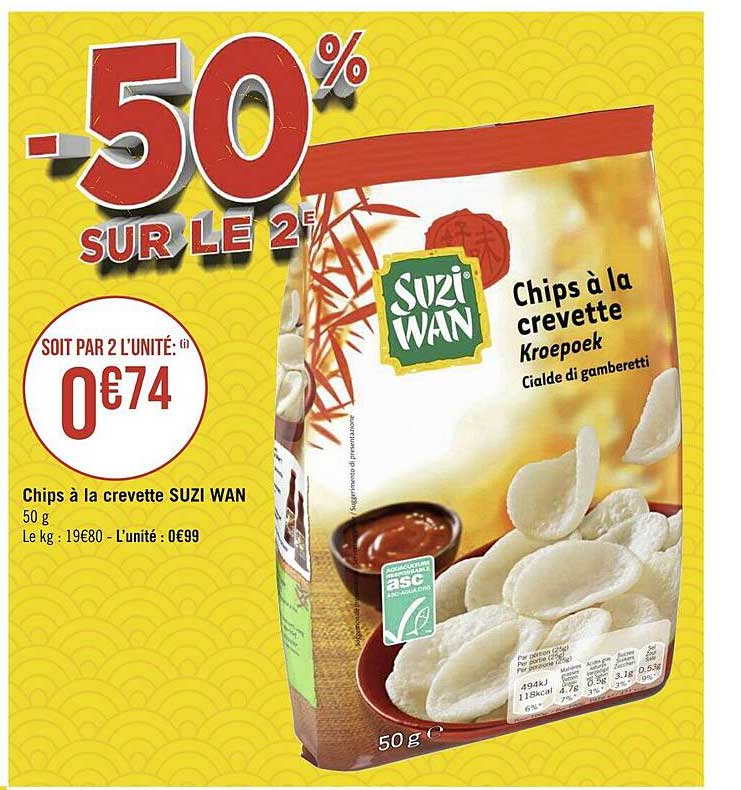 chips à la crevette suzi wan