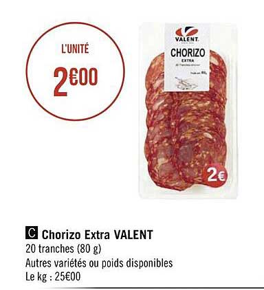 chorizo extra valent