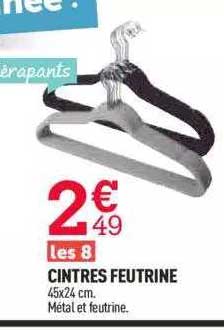 Cintres Feutrine