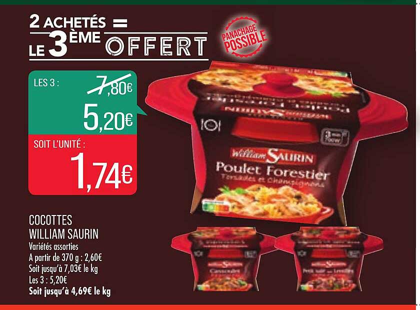 cocottes william saurin