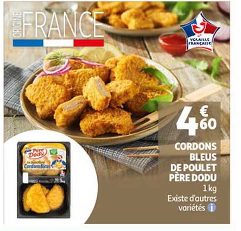 cordons bleus de poulet père dodu