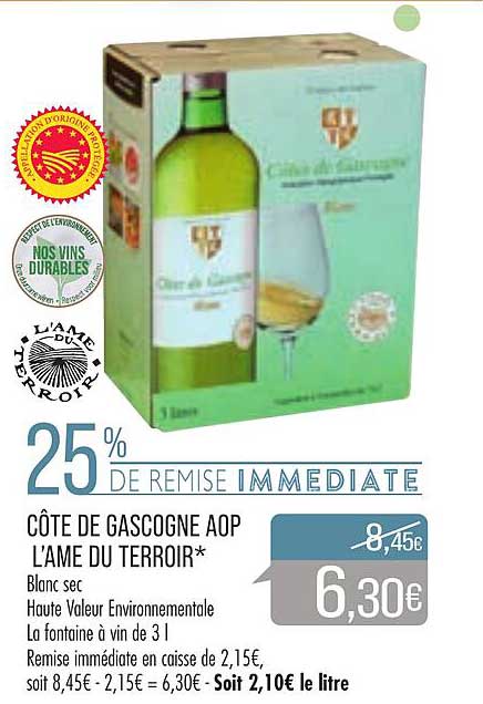 Côte De Gascogne Aop L'âme Du Terroir