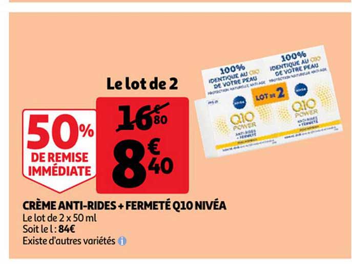 crème anti-rides + fermeté q10 nivéa