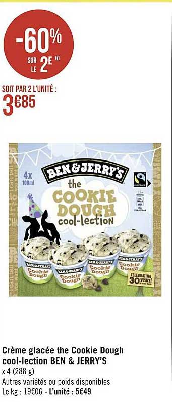 crème glacée the cookie dough cool-lection ben & jerry's