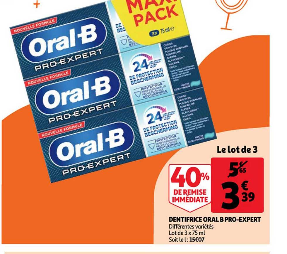 dentifrice oral b pro-expert