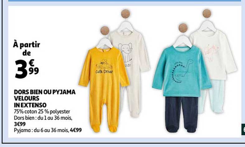 dors bien ou pyjama velours in extenso