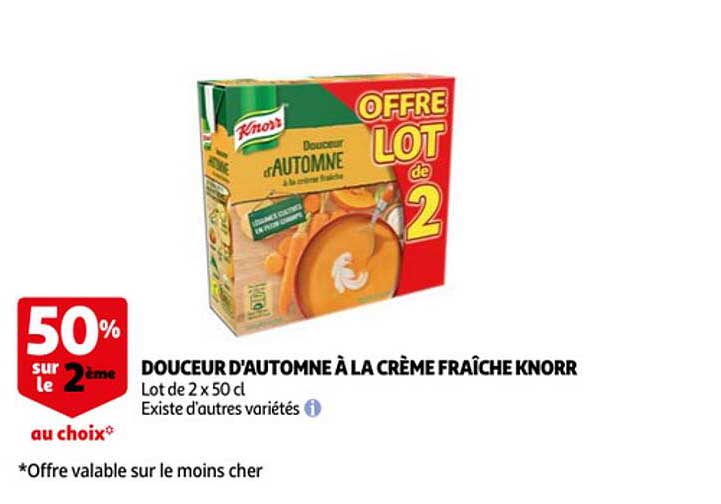 douceur d'automne à la crème fraîche knorr