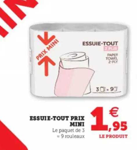 essuie-tout prix mini