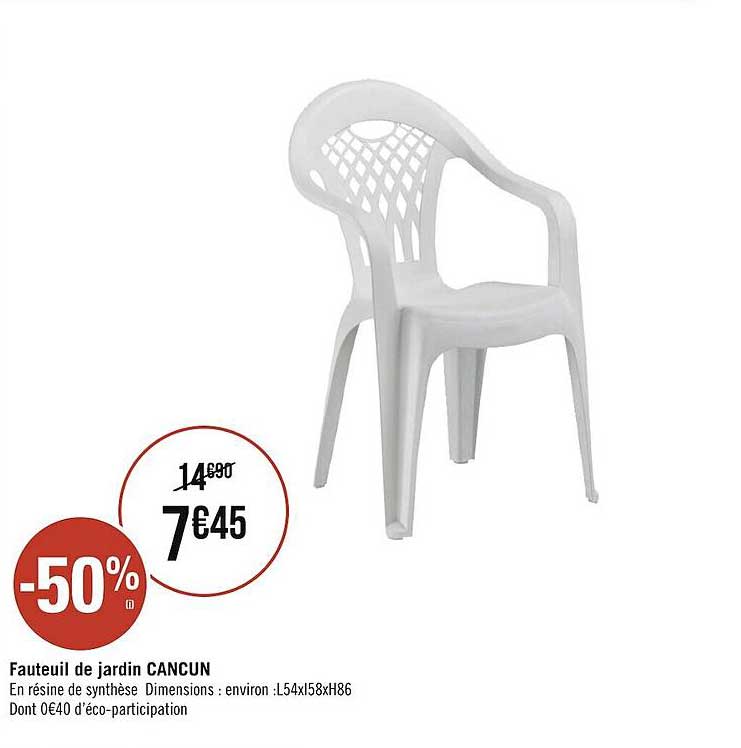 fauteuil de jardin cancun