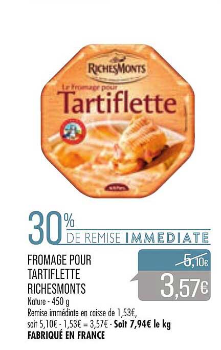 Fromage Pour Tartiflette RichesMonts