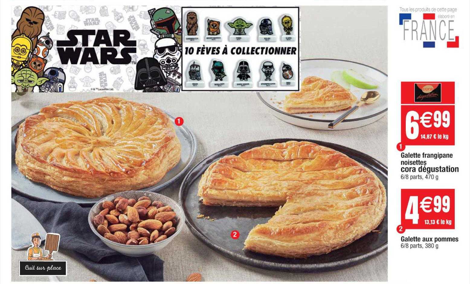 galette frangipane noisettes cora dégustation, galette aux pommes