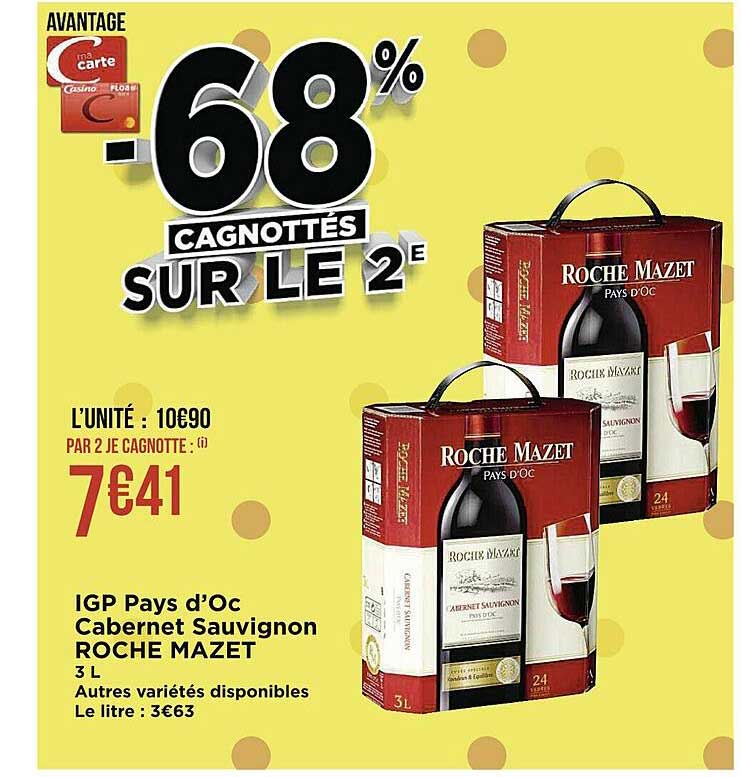 igp pays d'oc cabernet sauvignon roche mazet