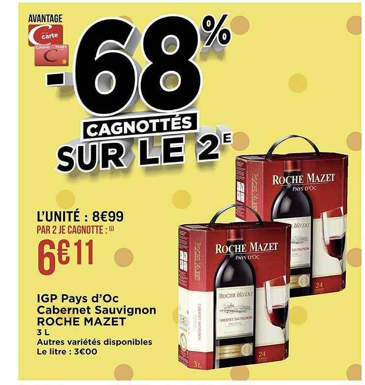 igp pays d'oc cabernet sauvignon roche mazet