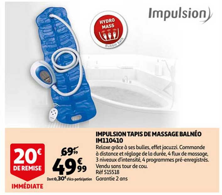 impilsion tapis de massage balnéo im110410