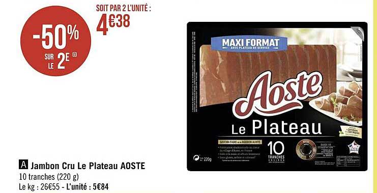 Jambon Cru Le Plateau Aoste