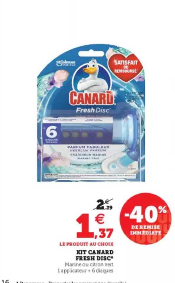 kit canard fresh disc