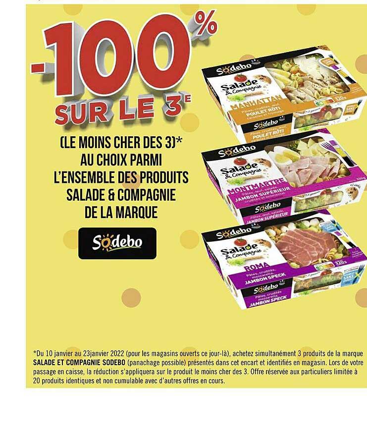 l'ensemble des produits salade & compagnie de la marque sodebo