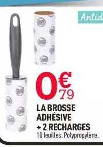 La Brosse Adhésive + 2 Recharges