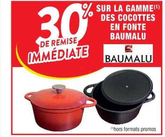 la gamme des cocottes en fonte baumalu