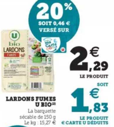 Lardons Fumés U Bio