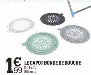 le capot bonde de douche