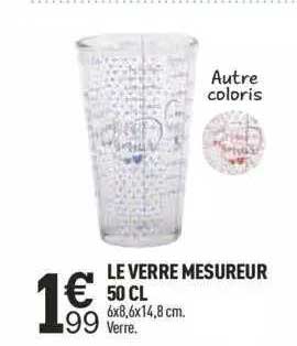 le verre mesureur 50 cl