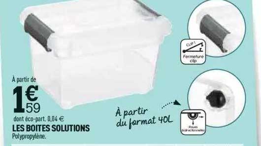 les boîtes solutions