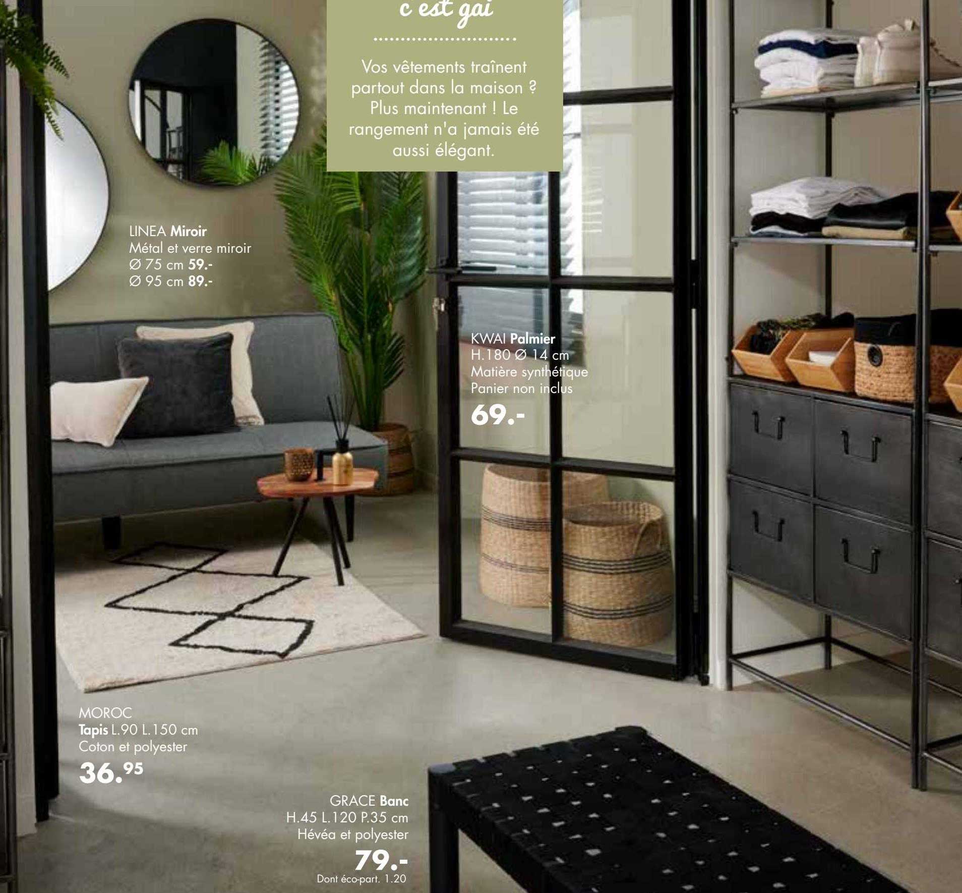 linea miroir, moroc tapis, grace banc, kwai palmier