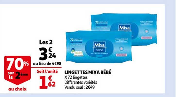 Lingettes Mixa Bébé