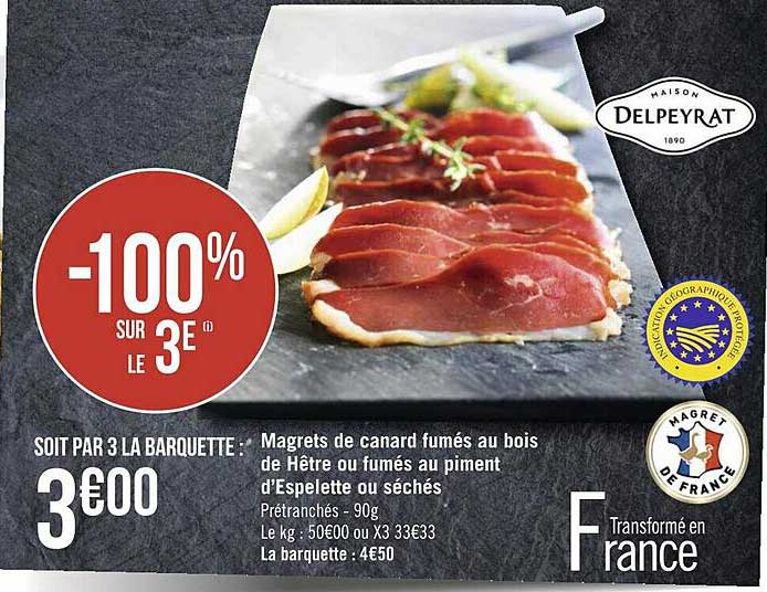 magrets de canard fumées au bois de hêtre ou fumés au piment d'espelette ou séché