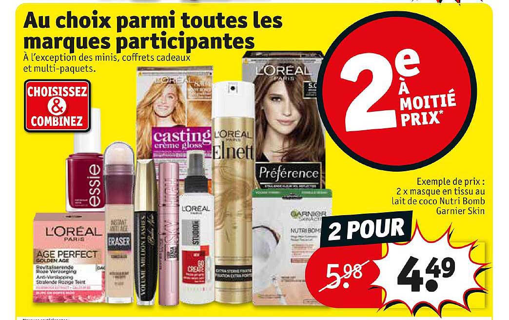 masque en tissu au lait de coco nutri bomb garnier skin