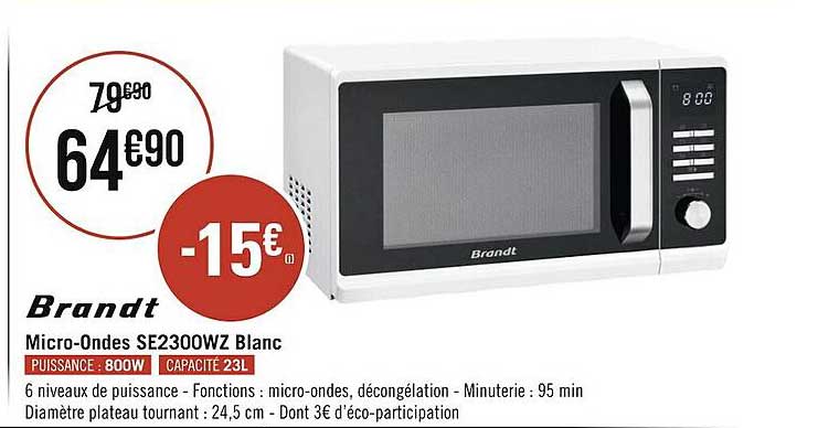 micro-ondes blanc brandt