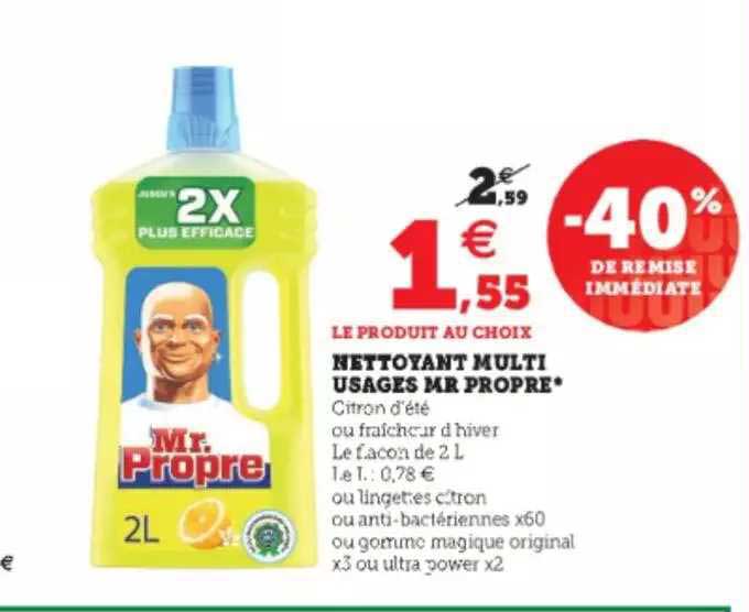 nettoyant multi usages mr propre