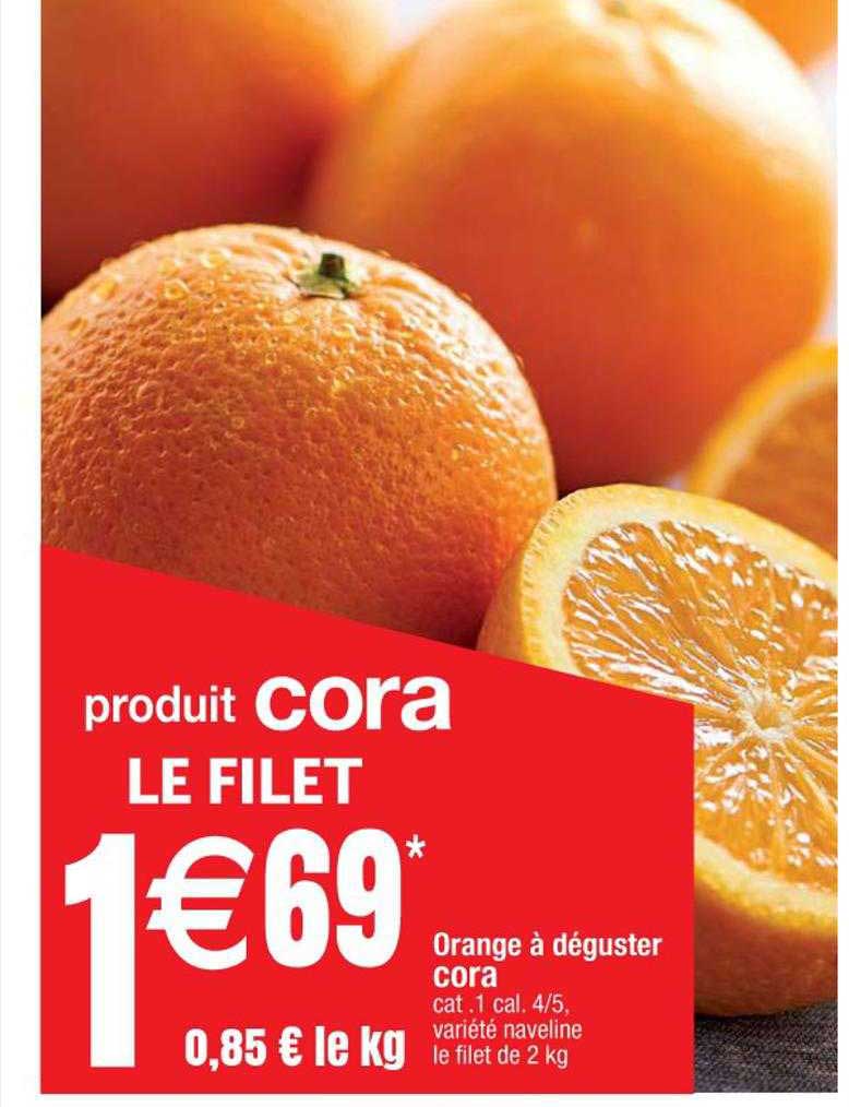 orange à déguster cora