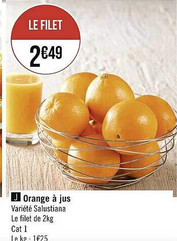 orange à jus salustiana