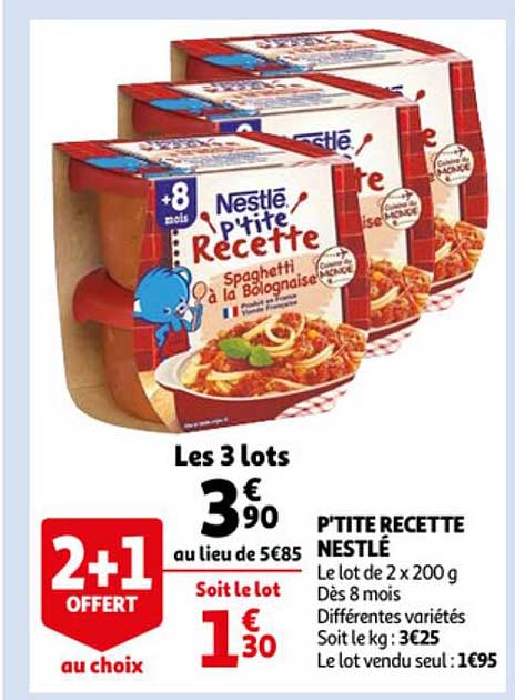 p'tite recette nestlé