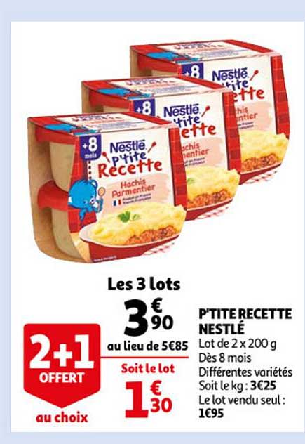 p'tite recette nestlé