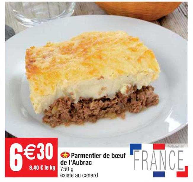 parmentier de bœuf de l'aubrac