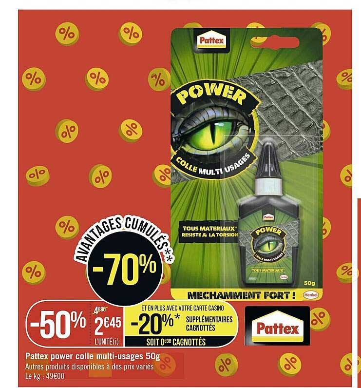 pattex power colle multi-usages 50g