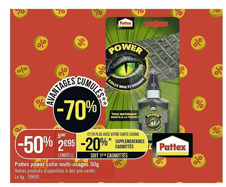 pattex power colle multi-usages 50g
