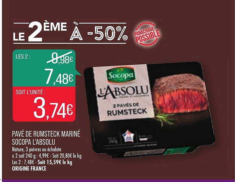 Pavé De Rumsteck Mariné Socopa L'absolu