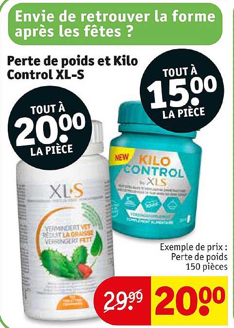 perte de poids et kilo control xl-s