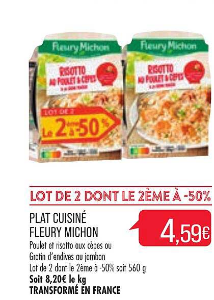 plat cuisiné fleury michon