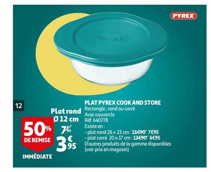 plat pyrex cook and store