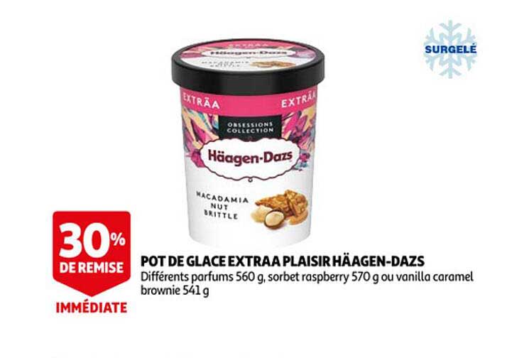 pot de glace extraa plaisir hâagen-dazs