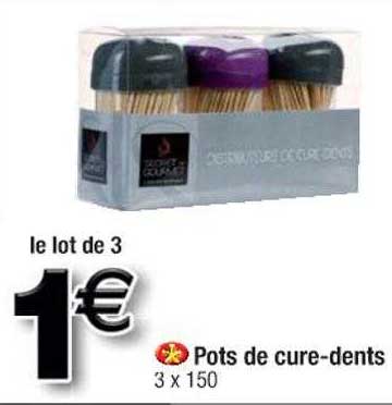 pots de cure-dents
